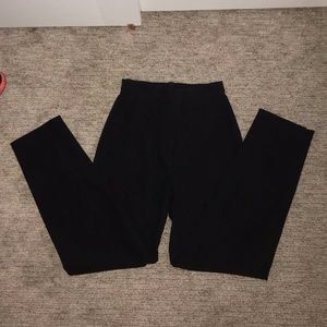 Fondamental Black High-Waisted Trousers